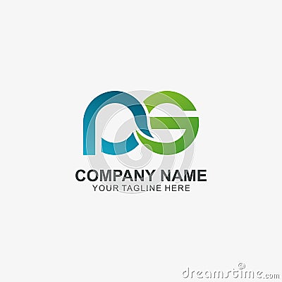 Infinity letter P & G logo icon, Initial Logo used for your Company Vector Illustration