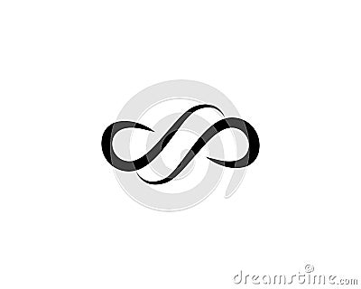 Infinity logo template Cartoon Illustration
