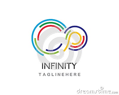 Infinity logo Vector Vector Illustration