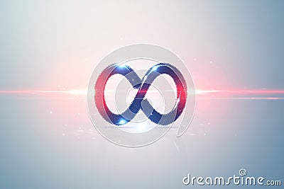 The infinity loop symbol creatively embodies the continuous cycle of DevOps practices, utilizing a vibrant blend of Stock Photo