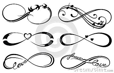 Infinity love, forever symbol Vector Illustration