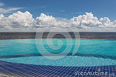 Pool near river Stock Photo