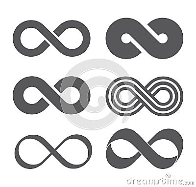 Infinity sign. Mobius strip Vector Illustration