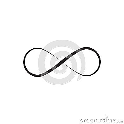 Infinity sign vector icon Vector Illustration