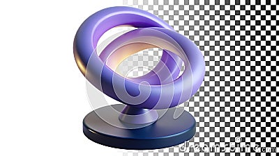 Infinity symbol for endless possibilities and mathematical concepts png transparent image Generative AI Stock Photo