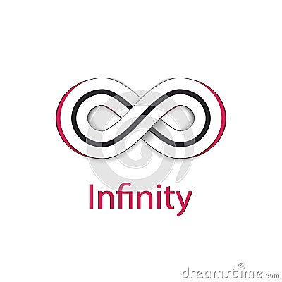 Infinity Symbol Logo. Vector Illustration Cartoon Illustration