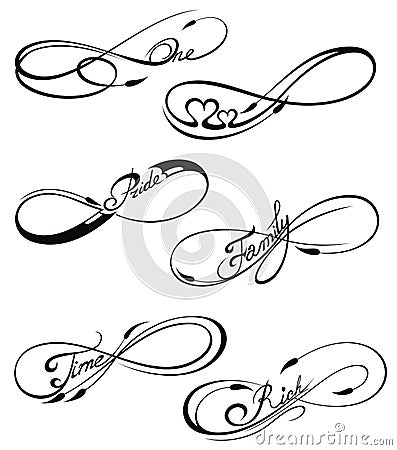 Infinity symbols Vector Illustration