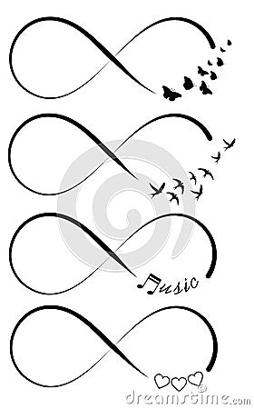 Infinity symbols Vector Illustration