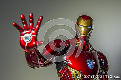 Infinity War 1/6 scale Iron Man Figure Mark L 50 Editorial Stock Photo