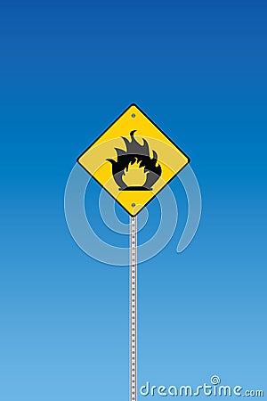 Inflammable sign Vector Illustration