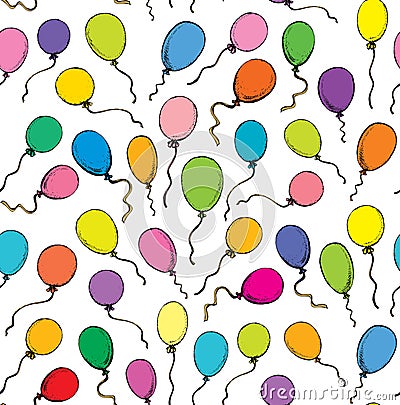 Inflatable balloon. Vector drawing Vector Illustration