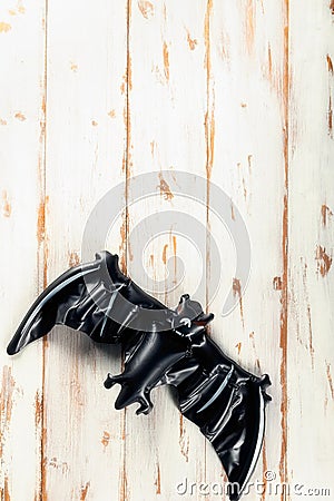 Inflatable bat as Halloween party decoration concept Stock Photo