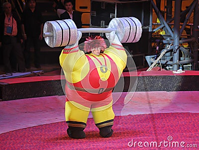 Inflatable clown Editorial Stock Photo