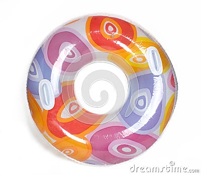 Inflatable Round Pool Tube Stock Photo