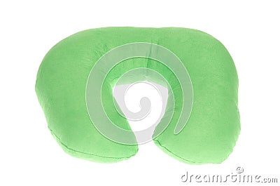 Inflatable travel cervical pillow Stock Photo