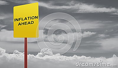 Inflation ahead concept Stock Photo