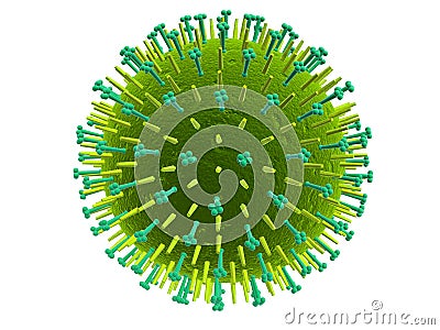 Influenza virus Stock Photo