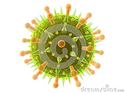 Influenza virus Stock Photo