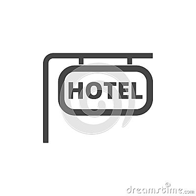 Info board vector icon, Hotel icon Vector Illustration