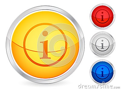 Info button Vector Illustration