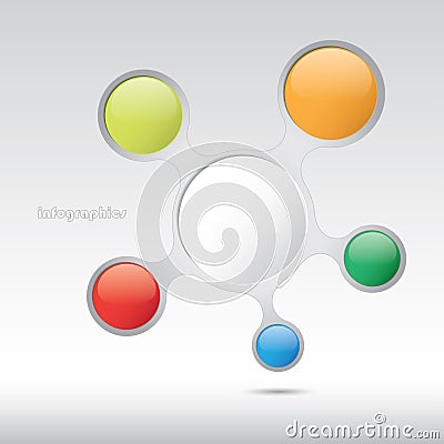 Info Graphic design in Bubble Style. Eps10 file Stock Photo