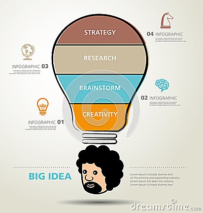 Info graphic design, creativity, business, Vector Illustration