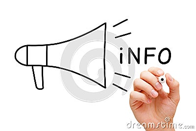 Info Megaphone Concept Stock Photo