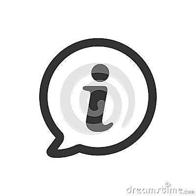 Info Support Icon Vector Illustration