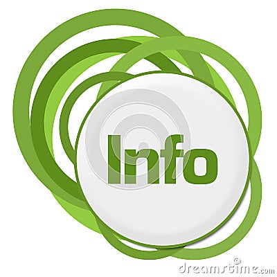 Info Random Green Rings Stock Photo