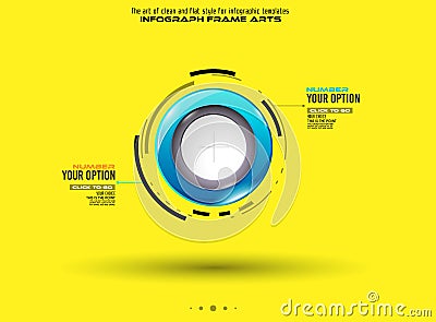 Infograph template with multiple choices and a lot of infographic design elements Vector Illustration