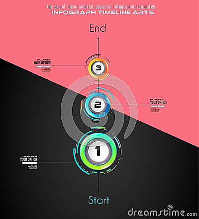 Infograph template with multiple choices and a lot of infographic design elements Vector Illustration