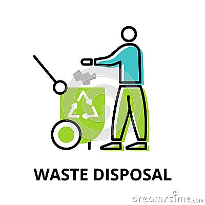 Infographic concept of Waste Disposal Vector Illustration