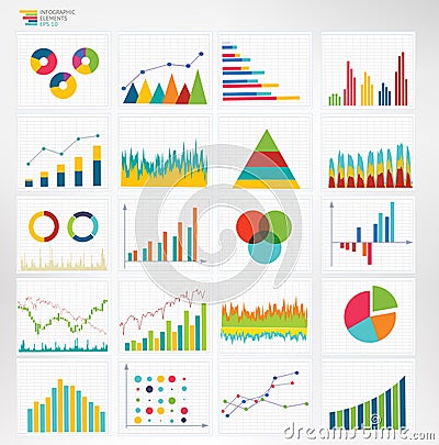 Infographic dashboard. infographic for statistics, analytics, marketing reports Vector Illustration