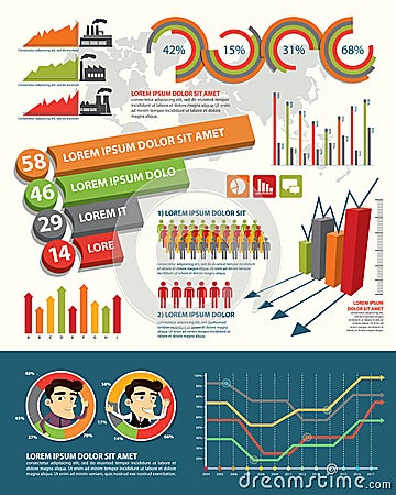 Infographic design elements Vector Illustration