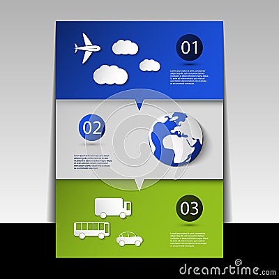 Infographic Design - Flyer or Cover Vector Illustration