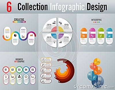 Infographic design and marketing icons can be used for workflow layout, diagram, annual report, web design. Business concep Stock Photo