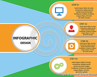 Infographic design template Vector Illustration