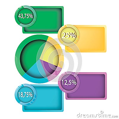 Infographic design vector and marketing icons can be used for workflow layout Vector Illustration
