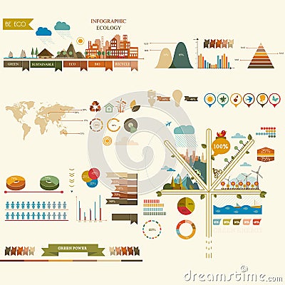 Infographic ecology Vector Illustration