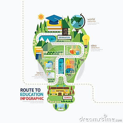 Infographic education template design.learn concept vector. Vector Illustration