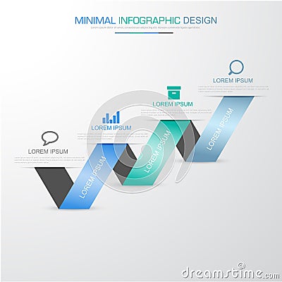 Infographic Elements with business icon on full color background circle process or steps and options workflow diagrams,vector Cartoon Illustration