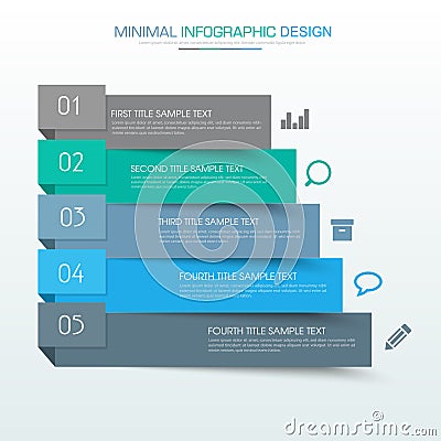Infographic Elements with business icon on full color background circle process or steps and options workflow diagrams,vector Vector Illustration