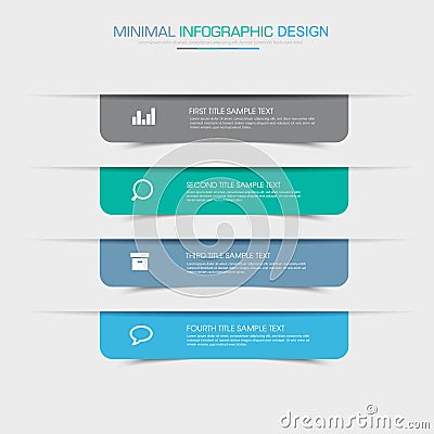 Infographic Elements with business icon on full color background process or steps and options workflow diagrams,vector design Vector Illustration