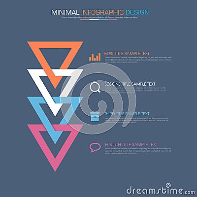 Infographic Elements with business icon on full color background process or steps and options workflow diagrams,vector design Vector Illustration