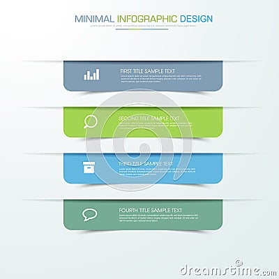 Infographic Elements with business icon on full color background process or steps and options workflow diagrams,vector design Cartoon Illustration