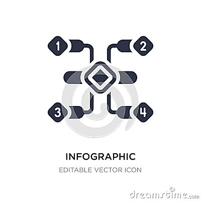 infographic elements icon on white background. Simple element illustration from Business concept Vector Illustration