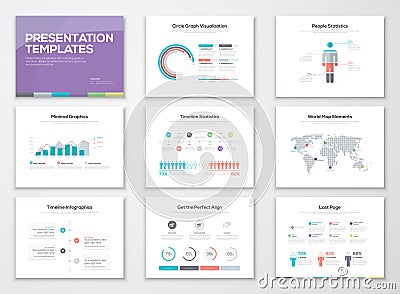 Infographic presentation templates and business brochures Vector Illustration