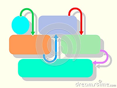 Infographic rectangles. Vector Illustration