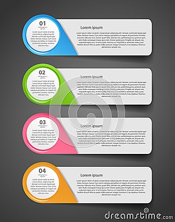 Infographic template business vector illustration Vector Illustration