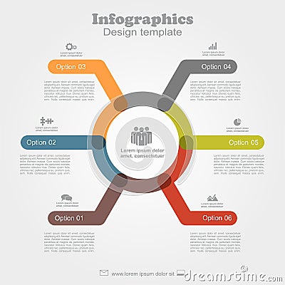 Infographic template. Can be used for workflow layout, diagram, business step options, banner, web design. Vector Illustration